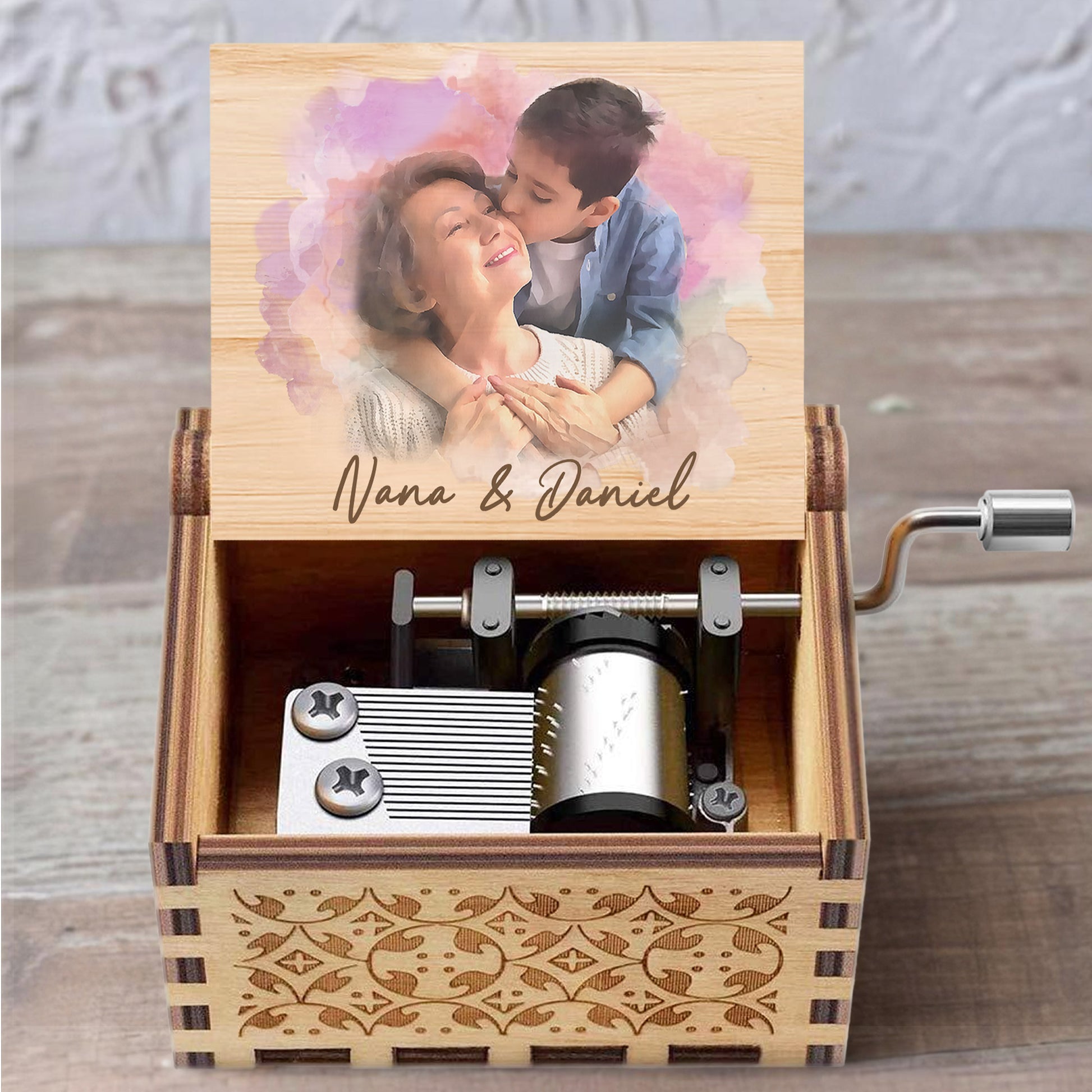 A Moment Of Love And Tenderness With Grandmother And Grandson