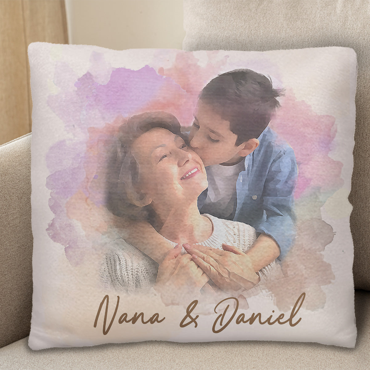 A Love That Transcends Time, Portrait Of Grandmother And Grandson