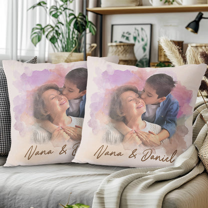 A Love That Transcends Time, Portrait Of Grandmother And Grandson