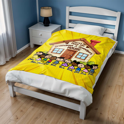 No Place Like Grandma And Grandpa's House With Cartoon Children