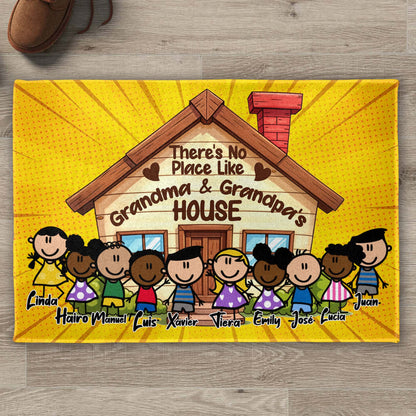 No Place Like Grandma And Grandpa's House With Cartoon Children