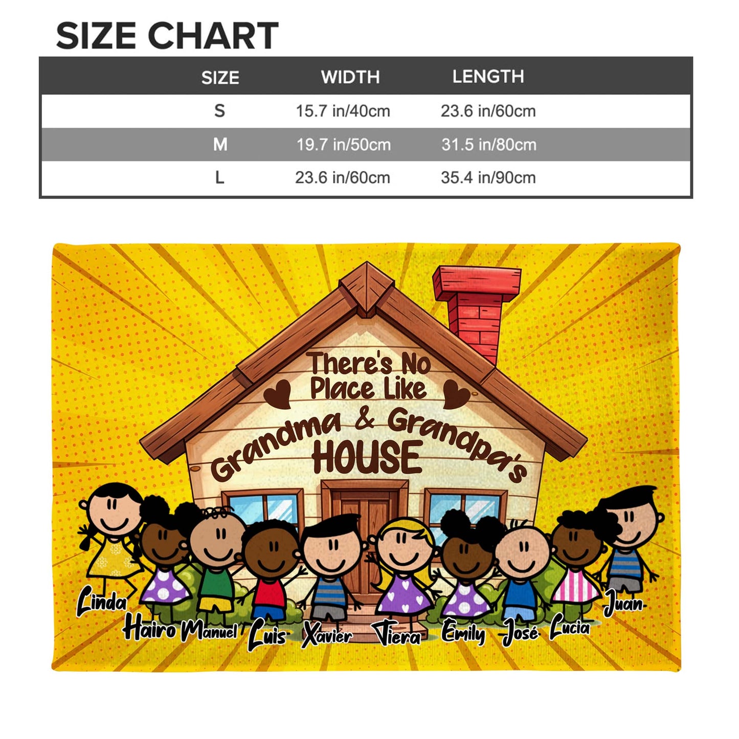 No Place Like Grandma And Grandpa's House With Cartoon Children