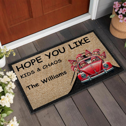 Hope You Like Kids And Chaos Family Welcome Doormat
