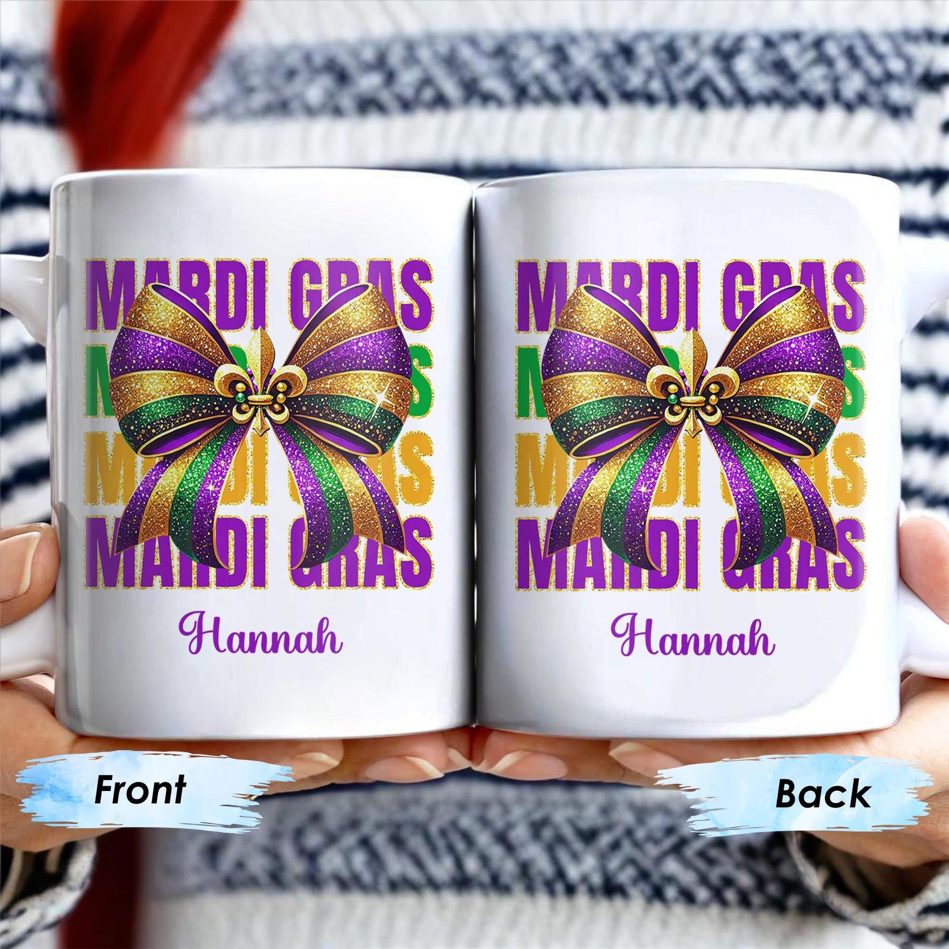 Celebrate Mardi Gras With Festive Bow Design