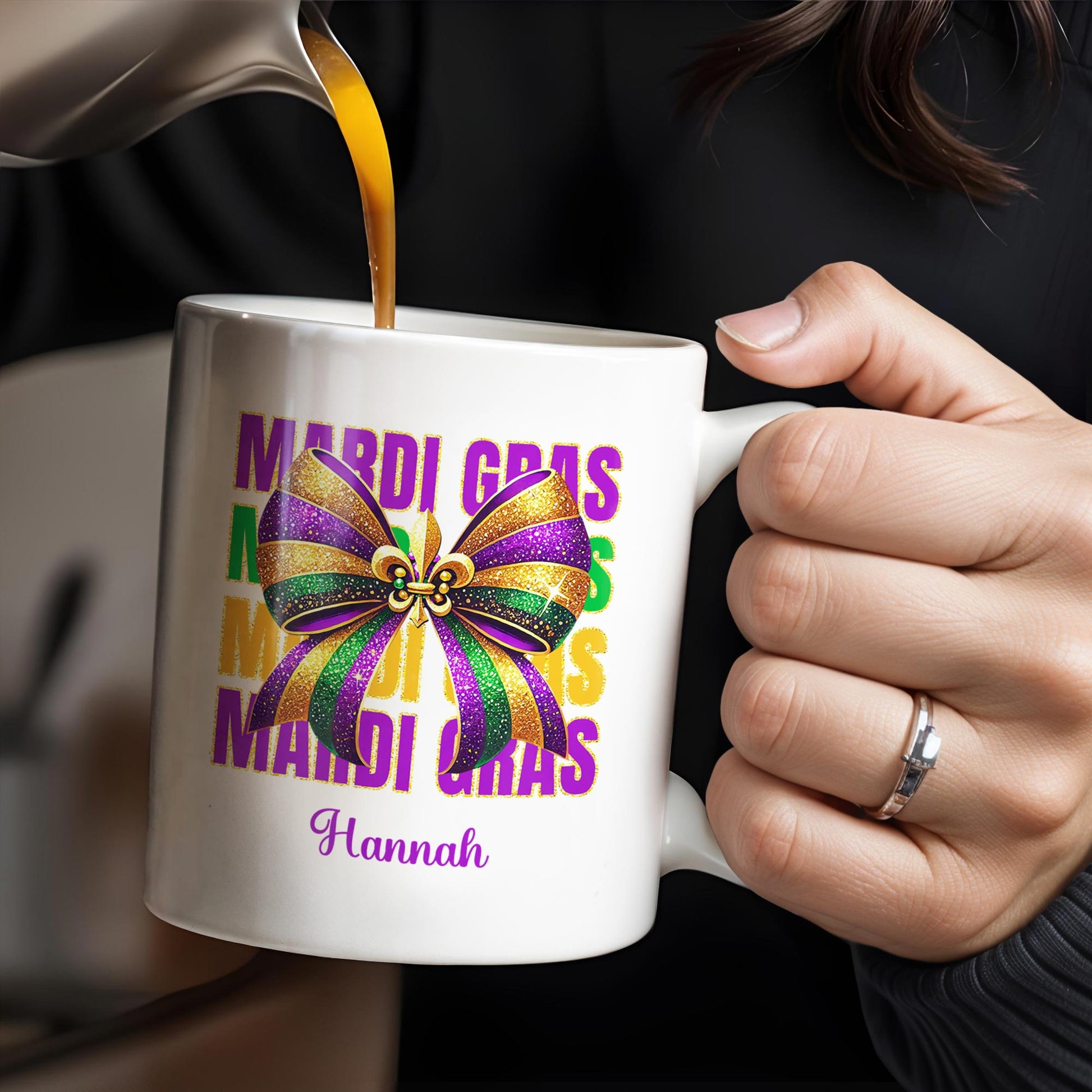 Celebrate Mardi Gras With Festive Bow Design