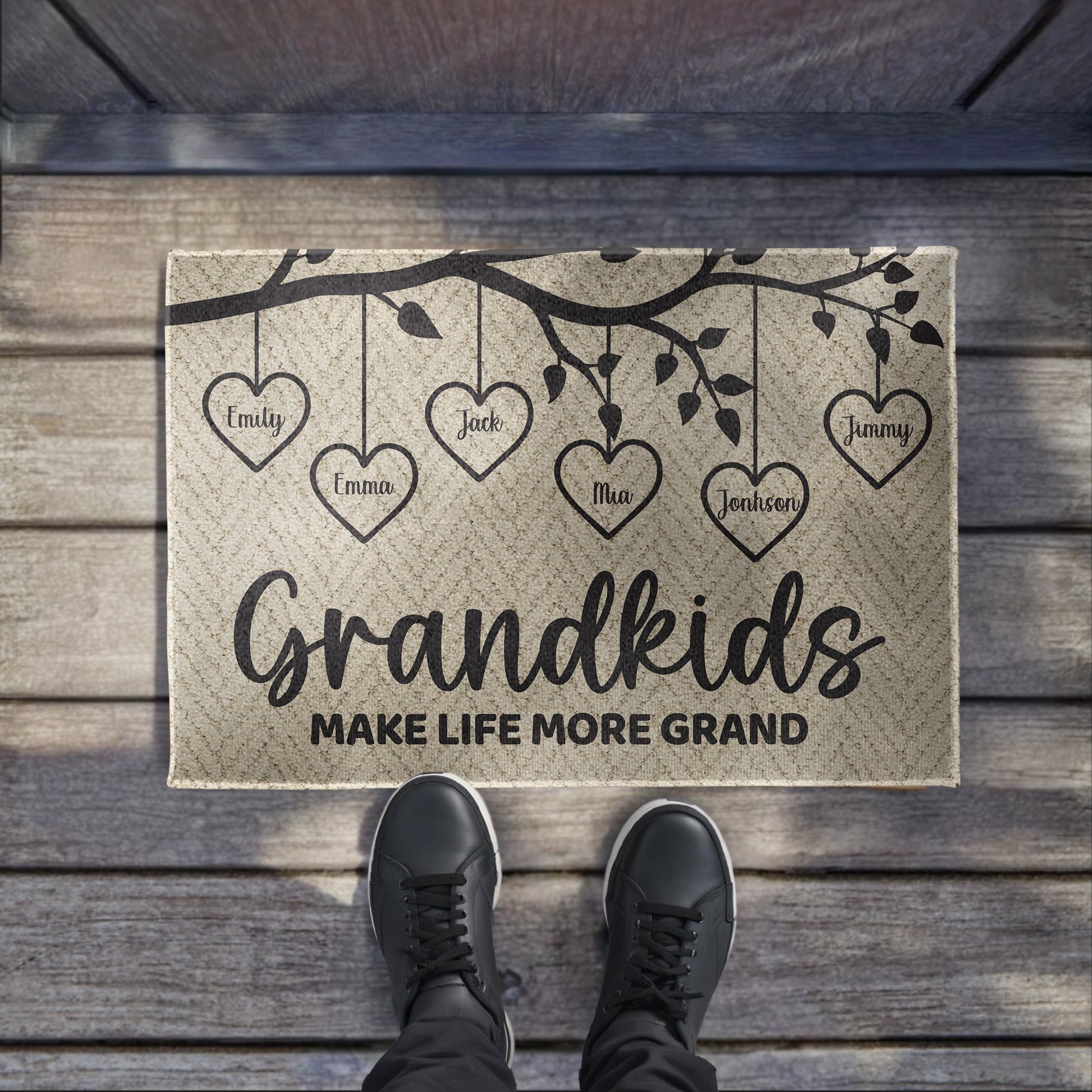 Grandkids Make Life More Grand Hearts Tree Branch Design