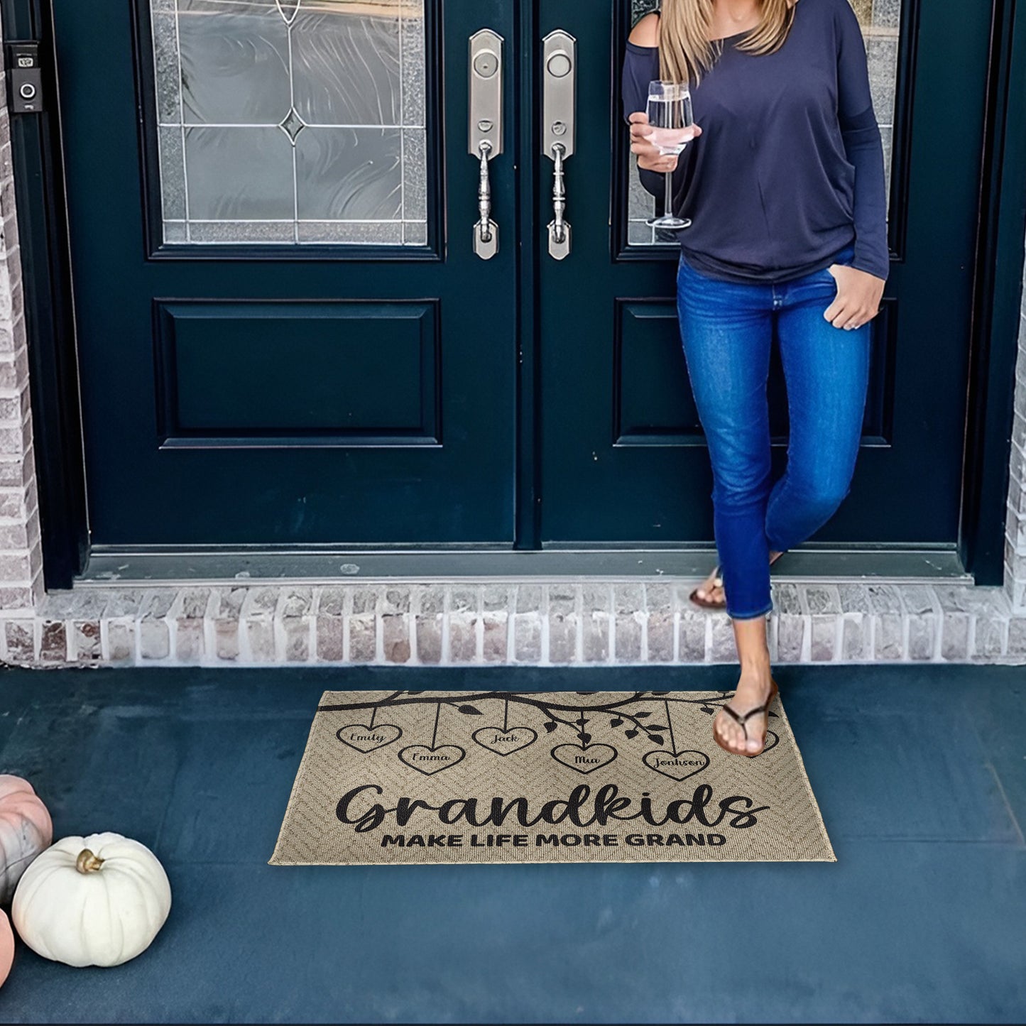 Grandkids Make Life More Grand Hearts Tree Branch Design