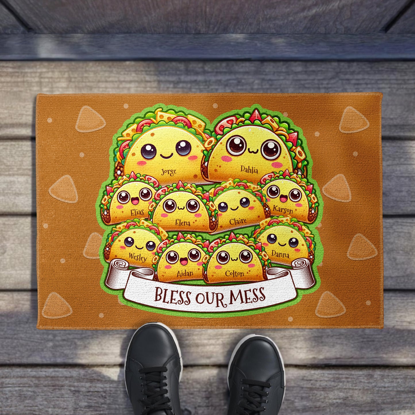 Bless Our Mess Taco Family Design