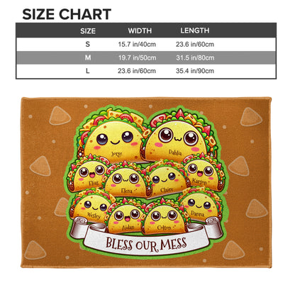 Bless Our Mess Taco Family Design
