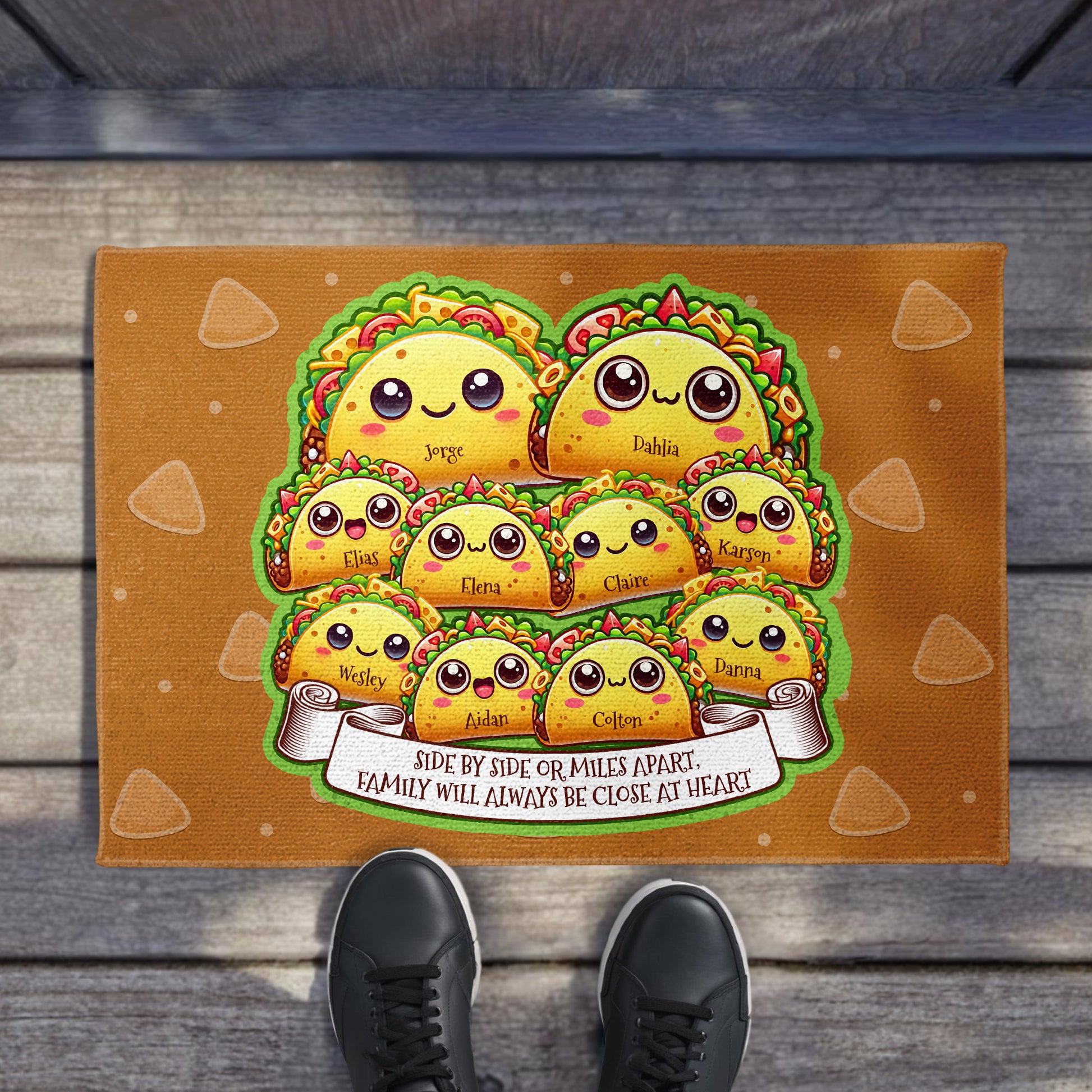 Family Always Close At Heart Taco Design
