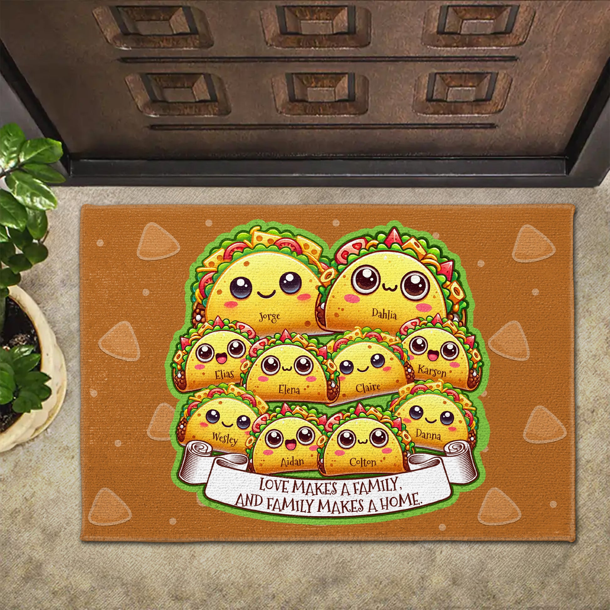 Love Makes A Family Tacos Design