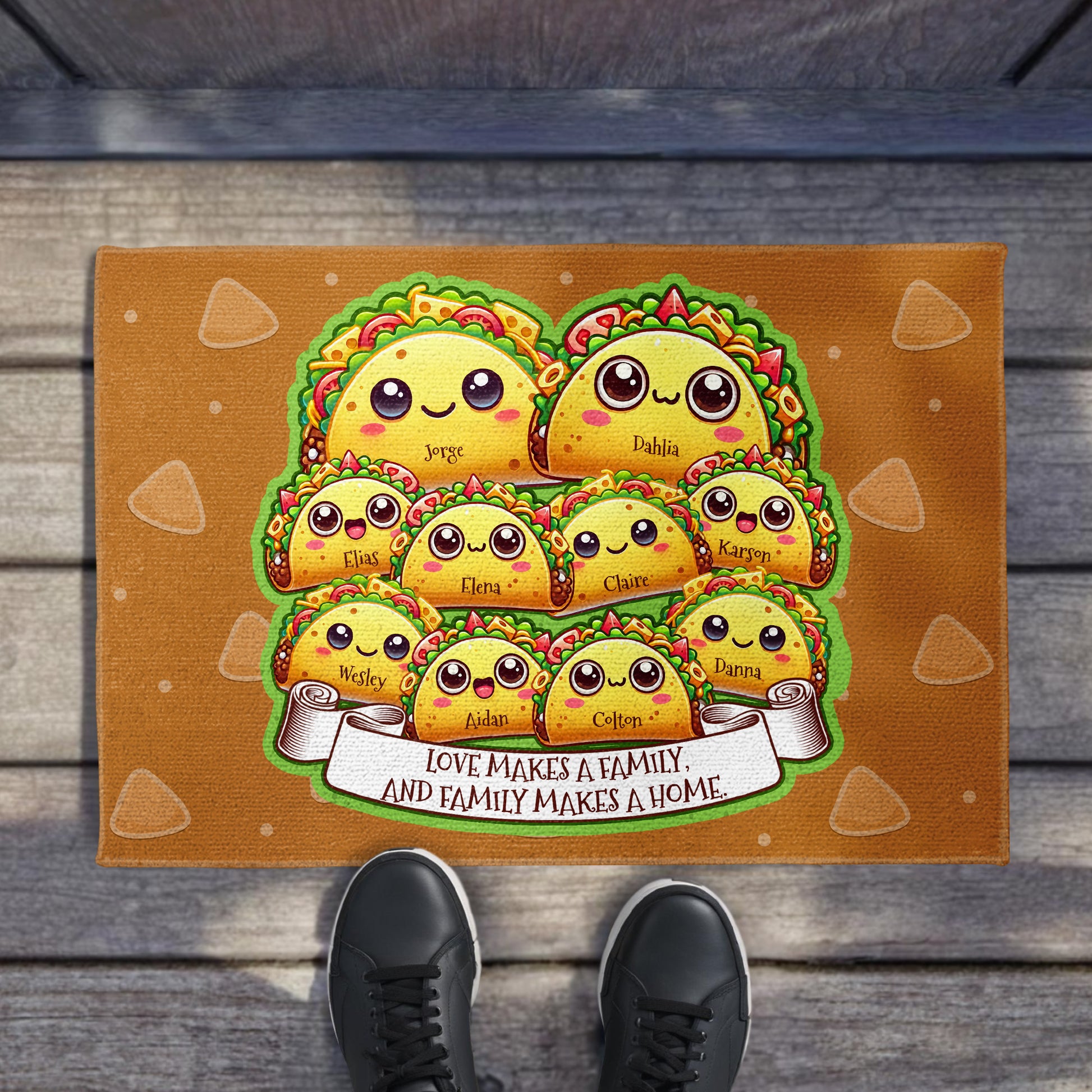 Love Makes A Family Tacos Design