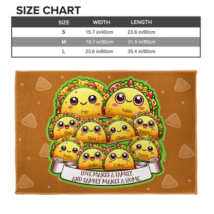 Love Makes A Family Tacos Design