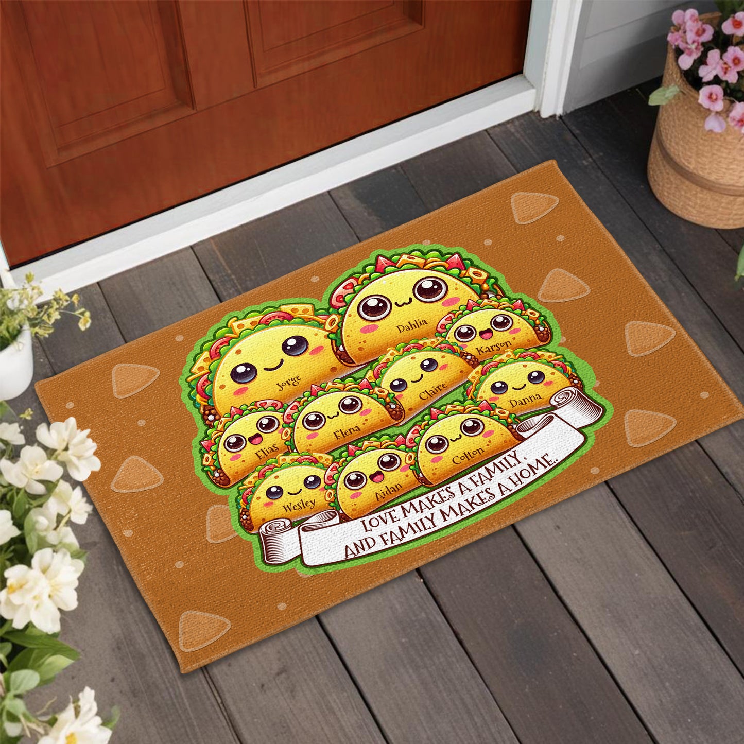 Love Makes A Family Tacos Design