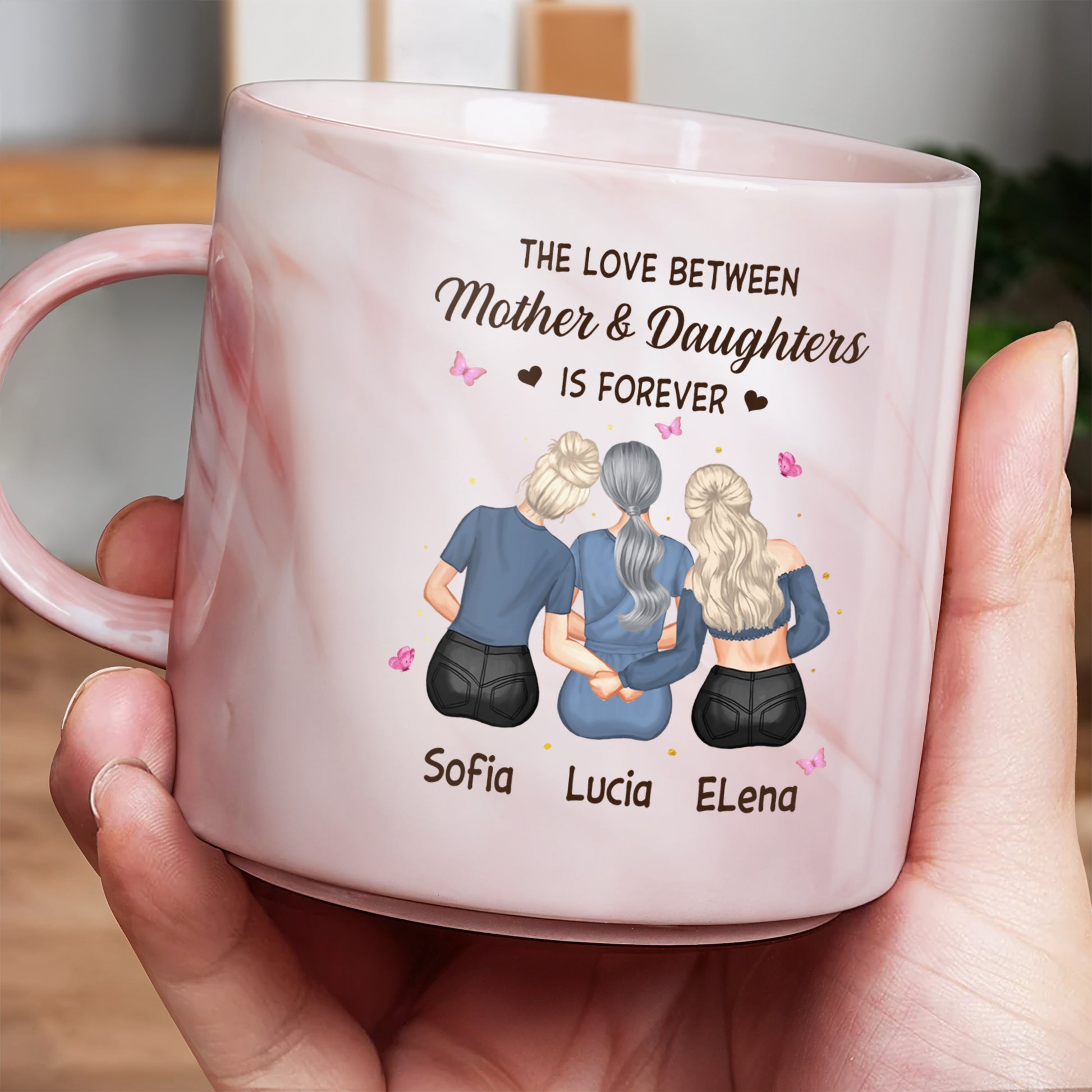 Love Between Mother And Daughters Forever Hearts And Butterflies