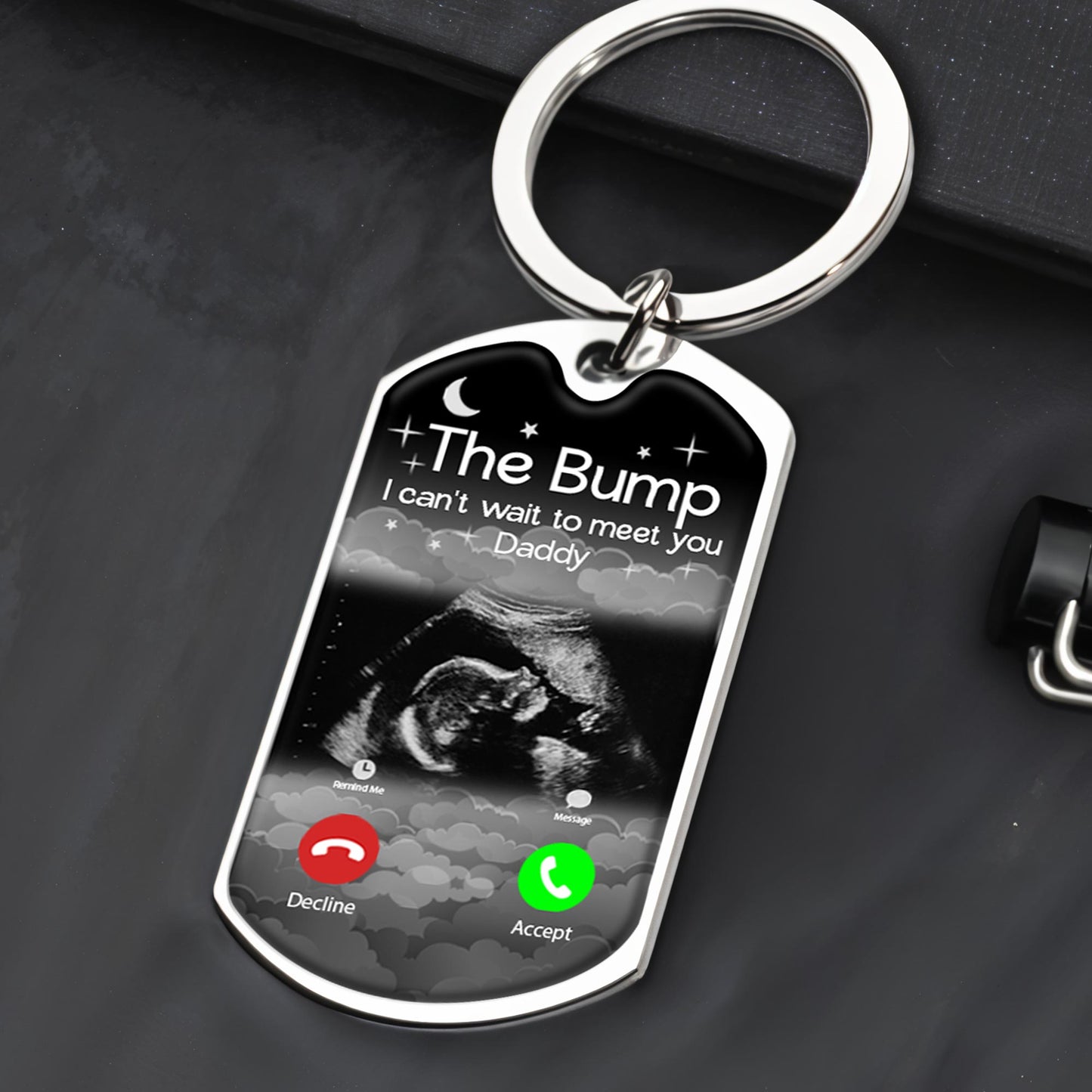 The Bump I can't wait to meet you Daddy, Ultrasound and Smartphone Interface