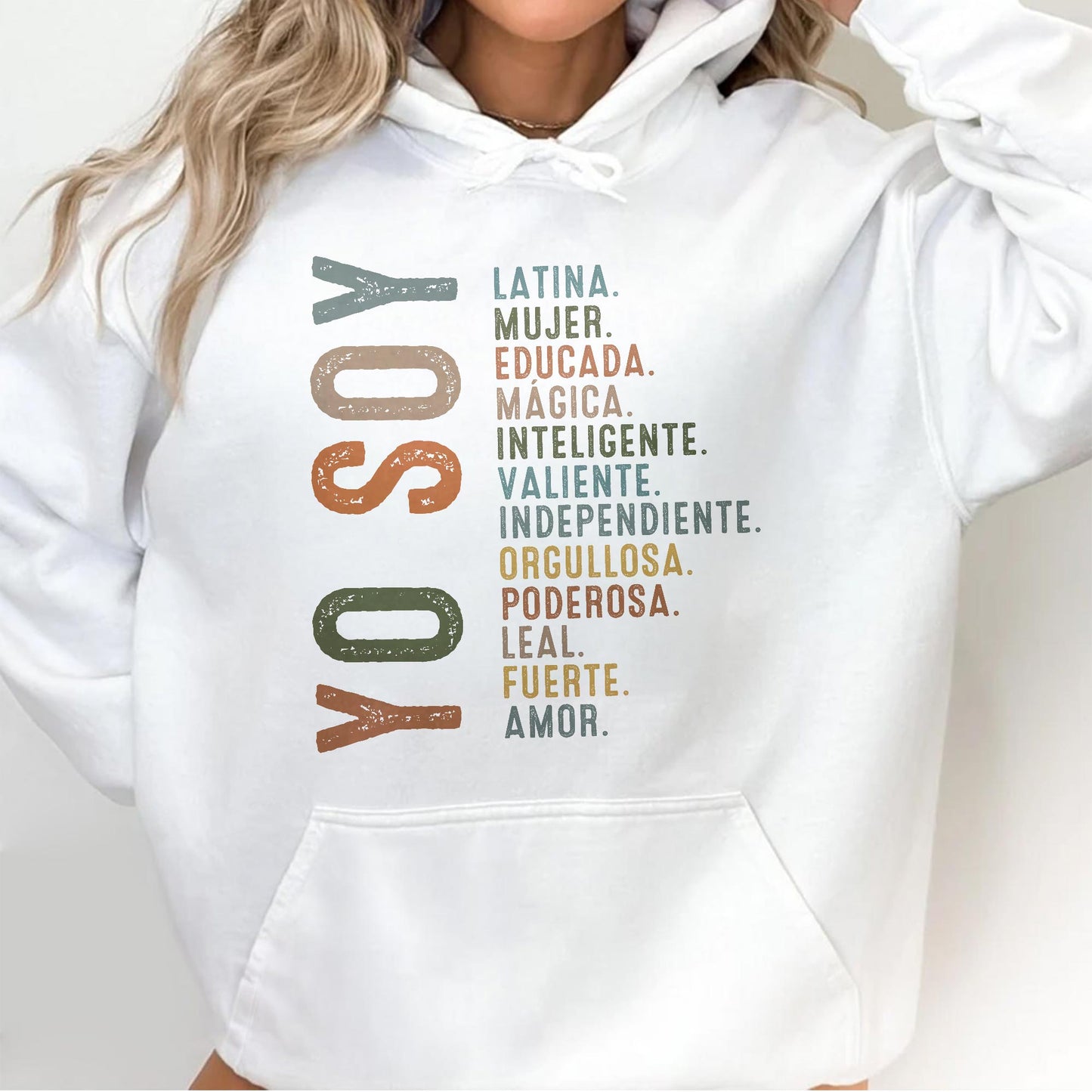 Latina. Mujer. Educada. Mágica. Inteligente. Valiente. Tee with Empowering Words