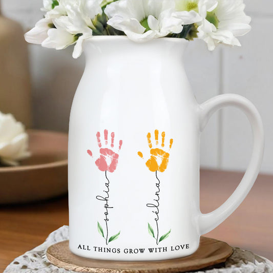 All Things Grow With Love, Handprints and Flowers
