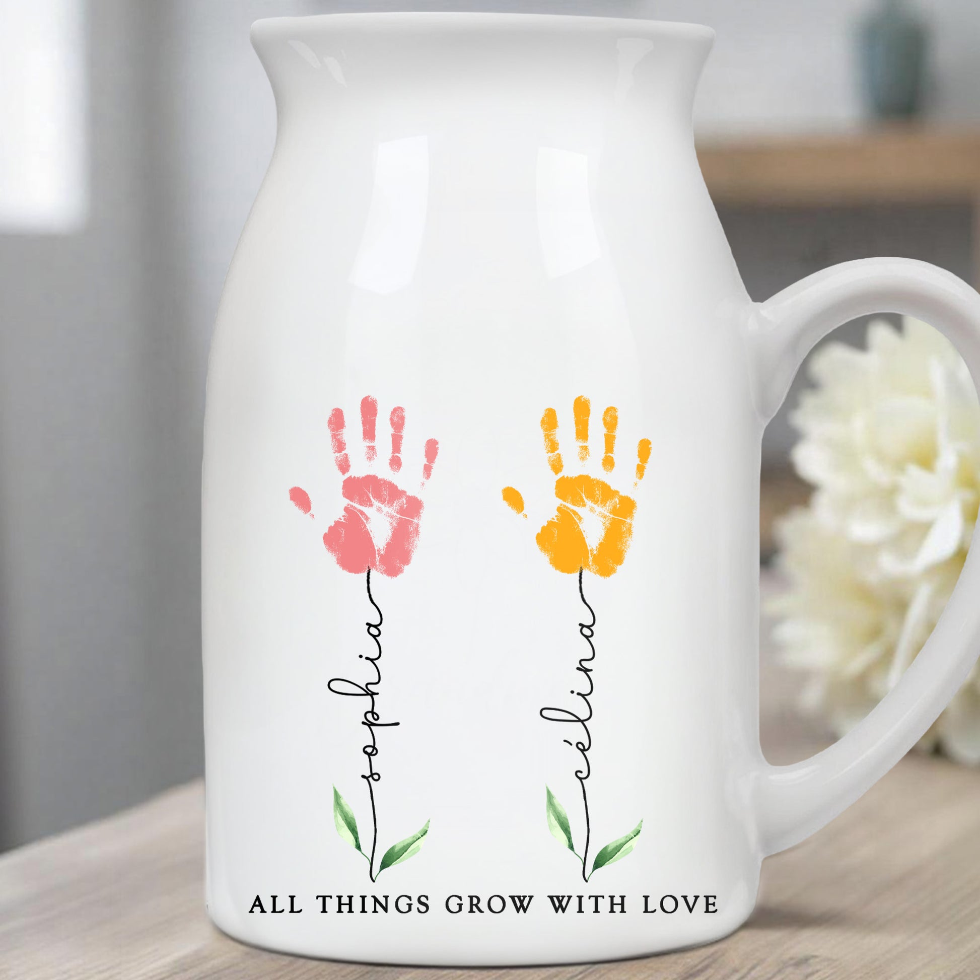 All Things Grow With Love, Handprints and Flowers
