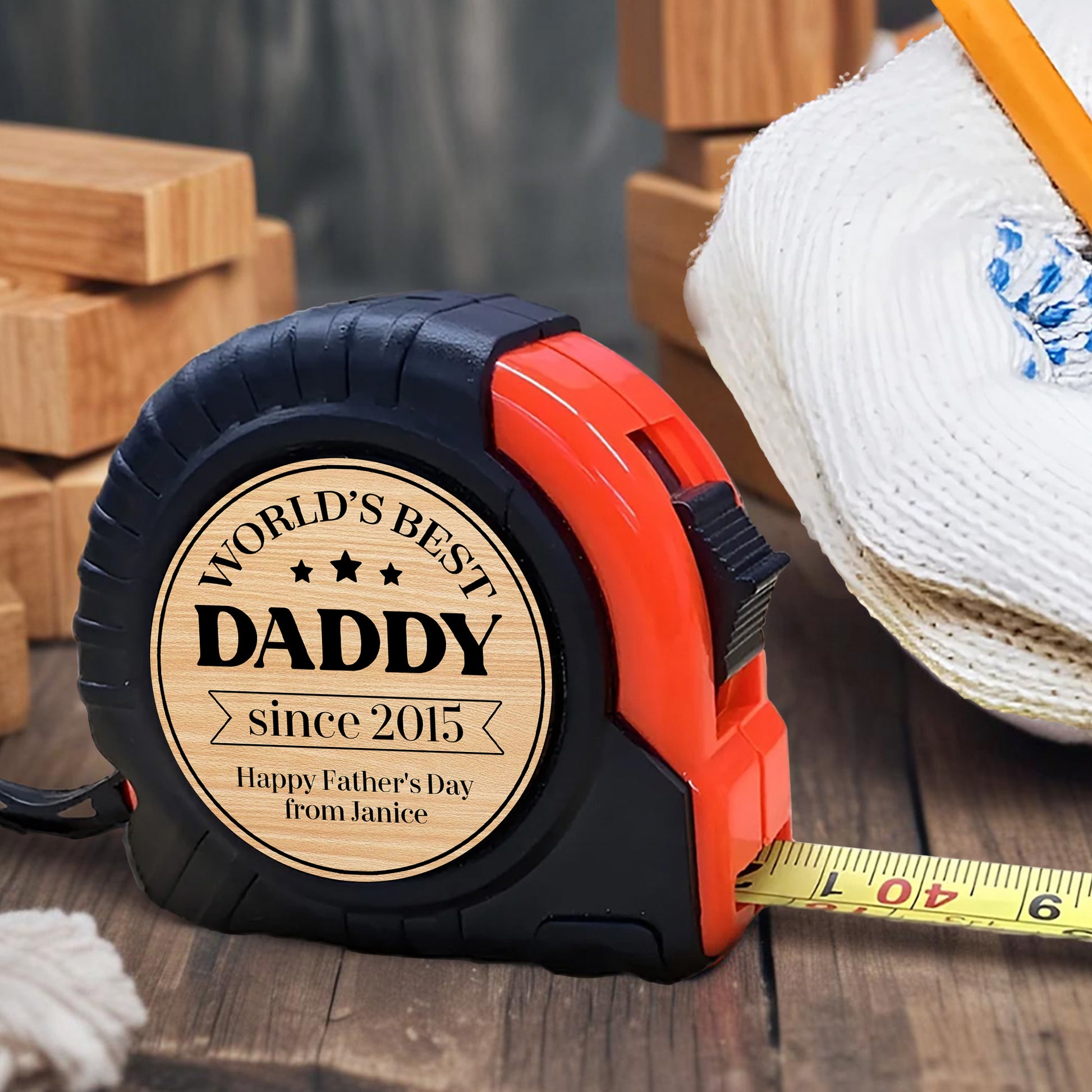 World's Best Daddy since 2015, Tape Measure