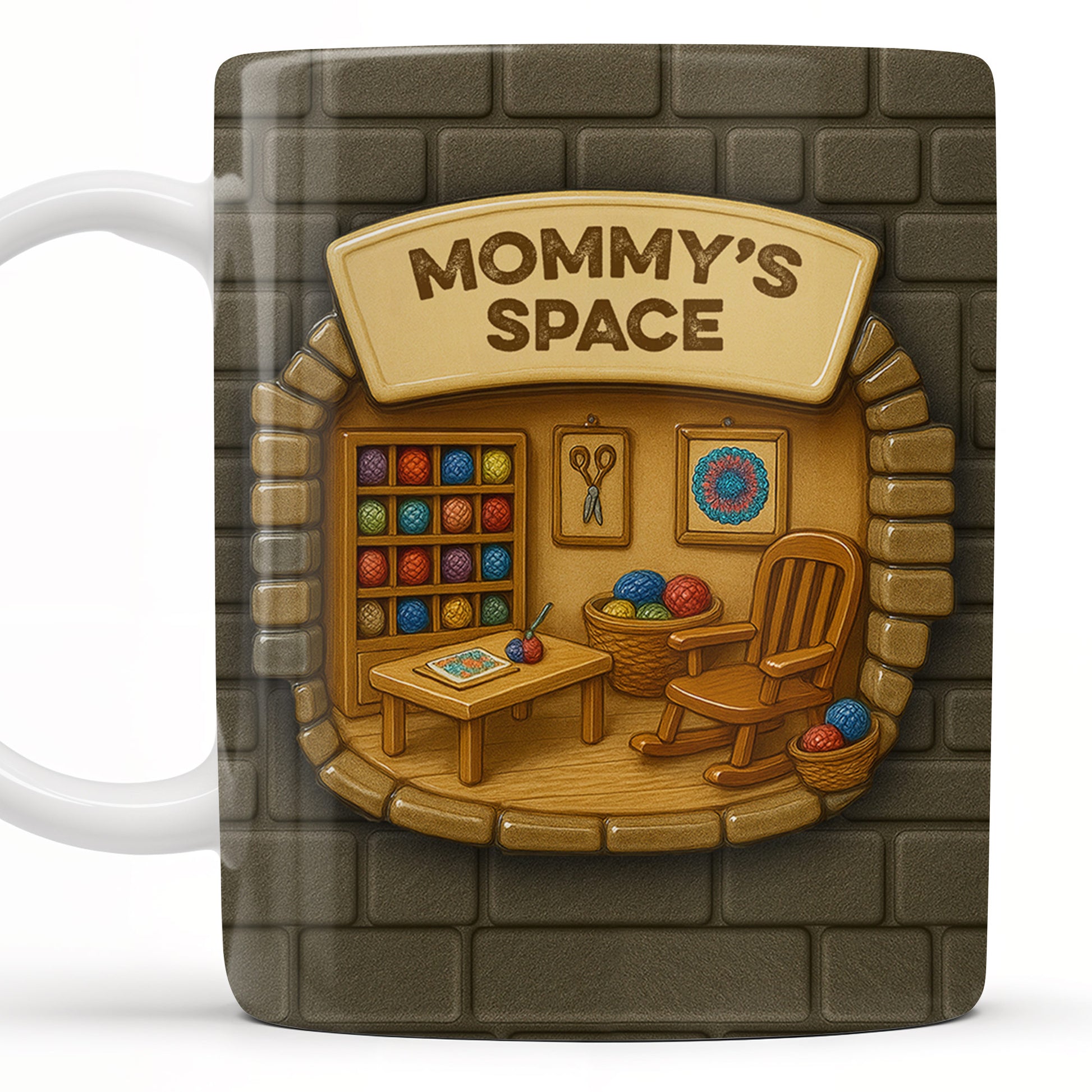 Mommy's Space, Yarn, Chair, Thread Rack, Sewing Table