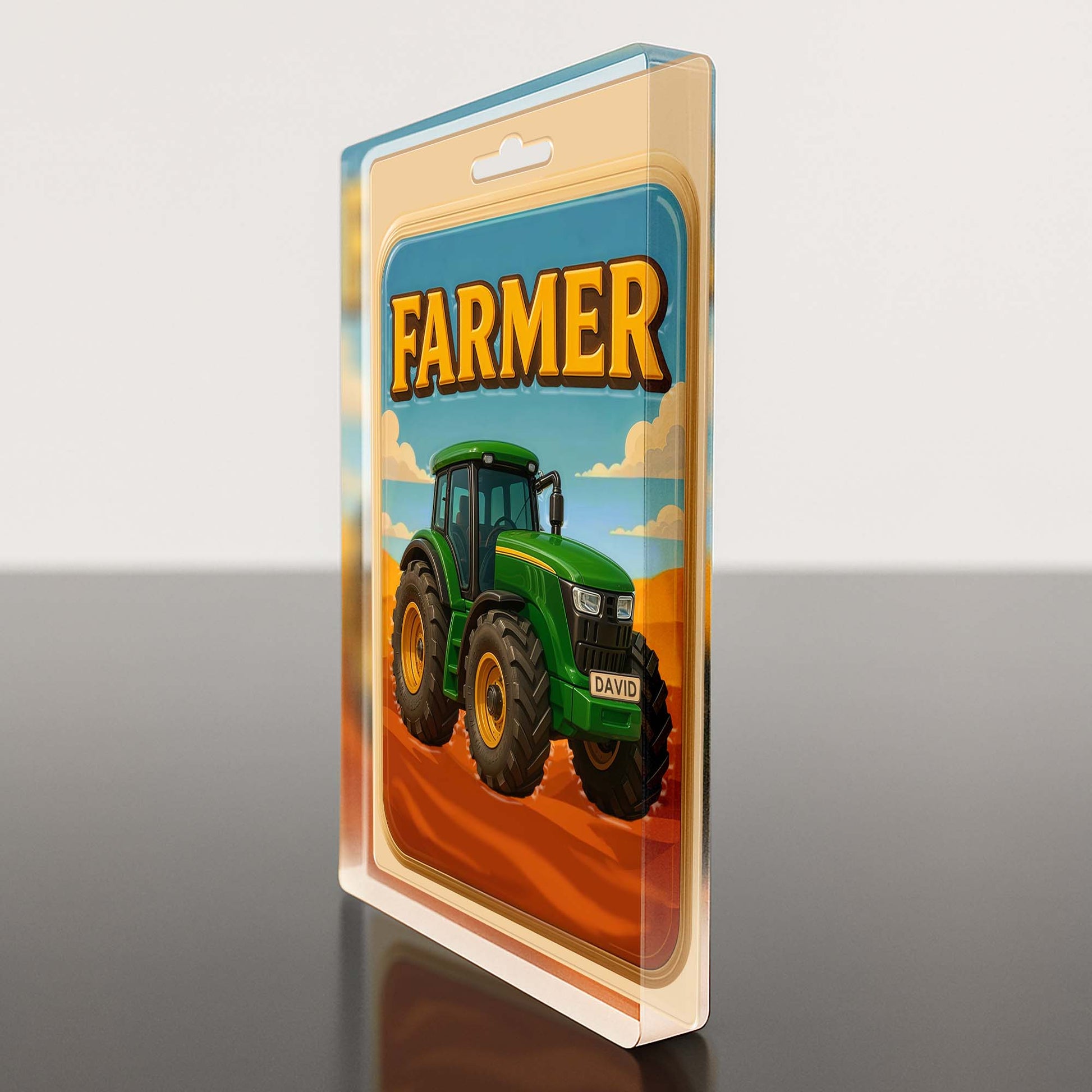 Farmer, Tractor
