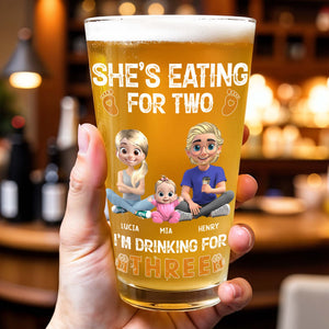 She's Eating For Two, I'm Drinking For Three, Cartoon Family and Footprints