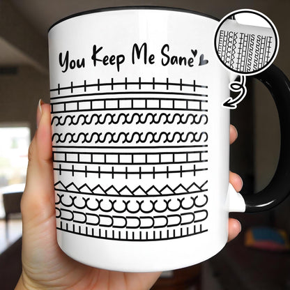 You Keep Me Sane With Simple Line Patterns