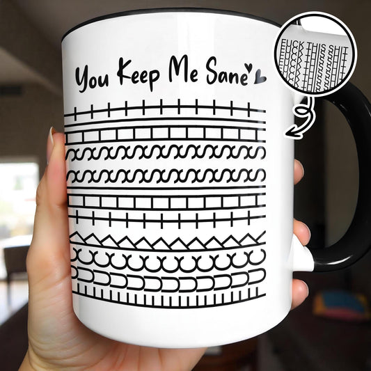 You Keep Me Sane With Simple Line Patterns