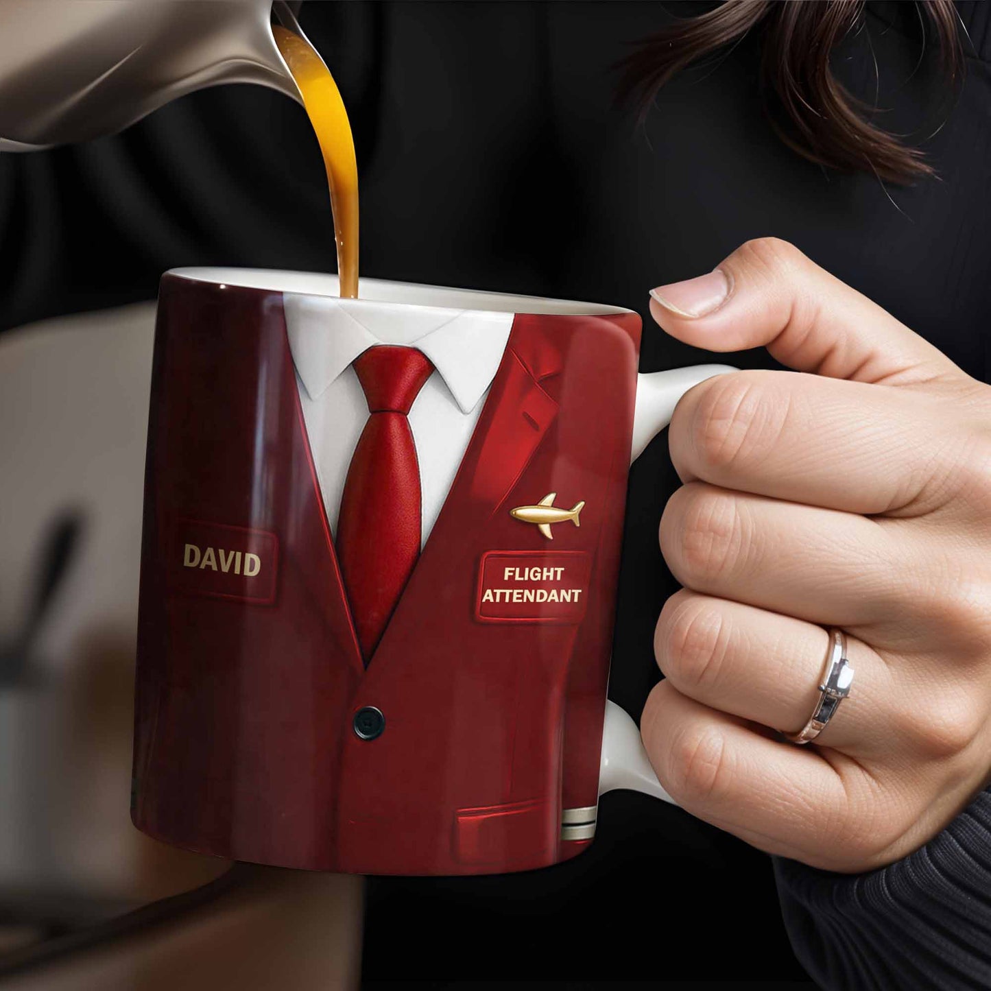 Flight Attendant Style Professional Suit Mug