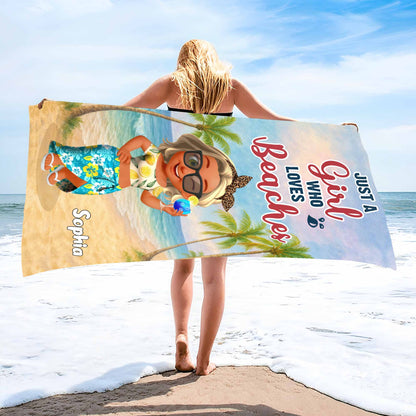 Just A Girl Who Loves Beaches With Palm Trees
