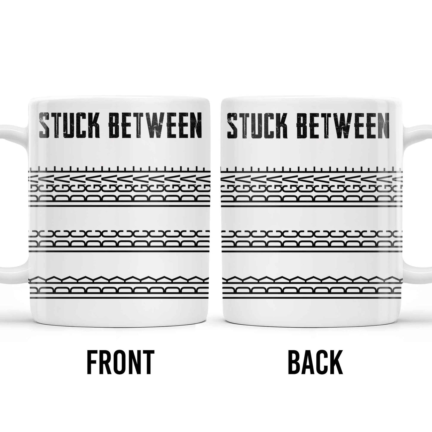 Stuck Between With Chain Link Patterns