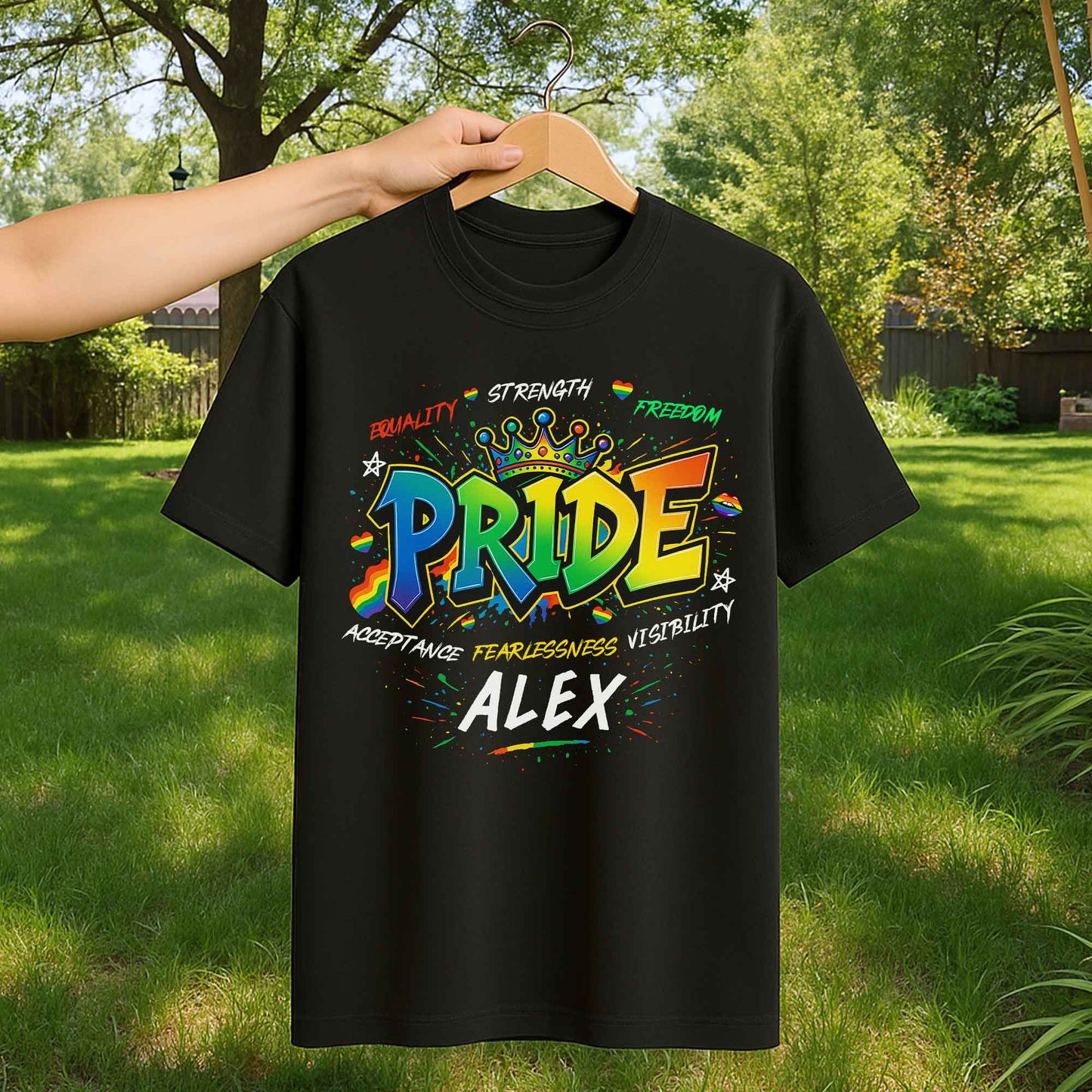 Equality Strength Freedom Pride Acceptance Fearlessness Visibility