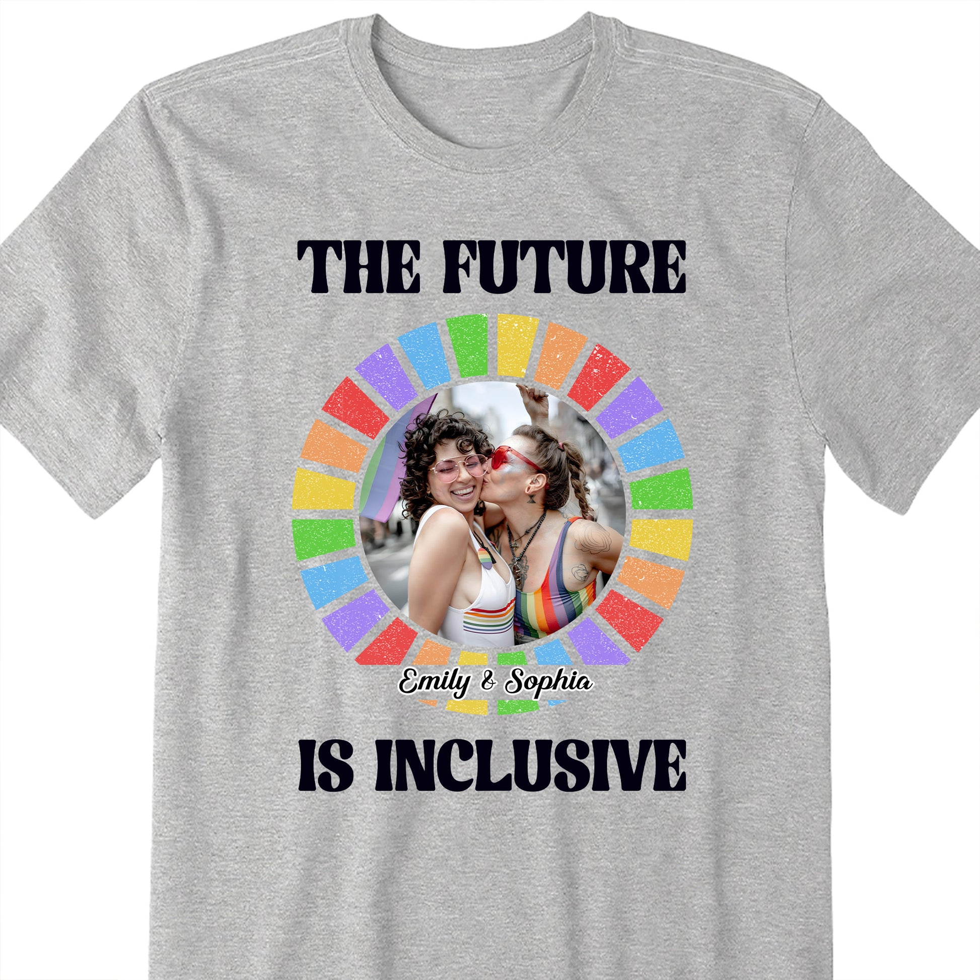 The Future Is Inclusive Rainbow Couple Design