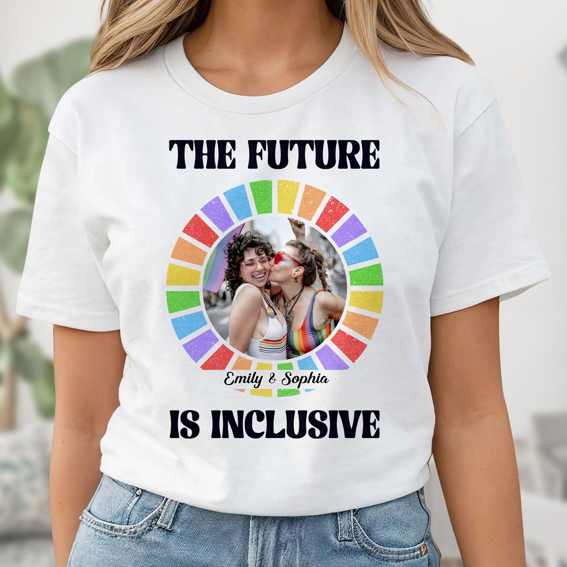 The Future Is Inclusive Rainbow Couple Design