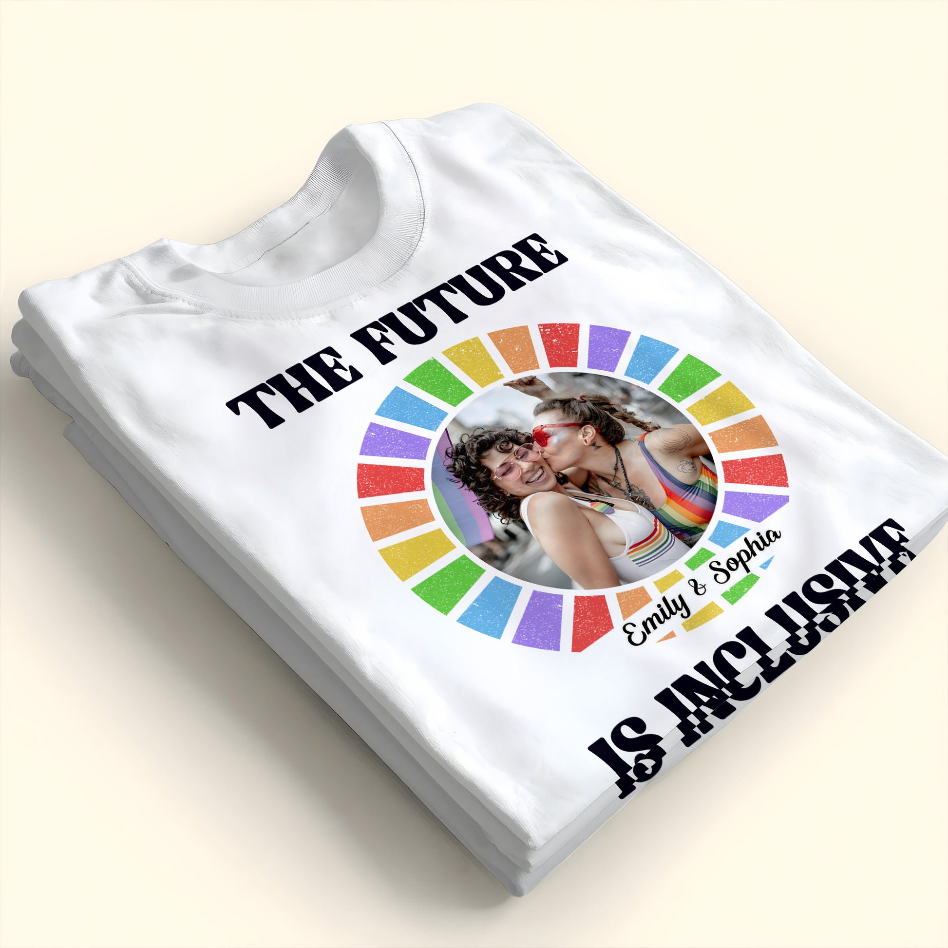 The Future Is Inclusive Rainbow Couple Design