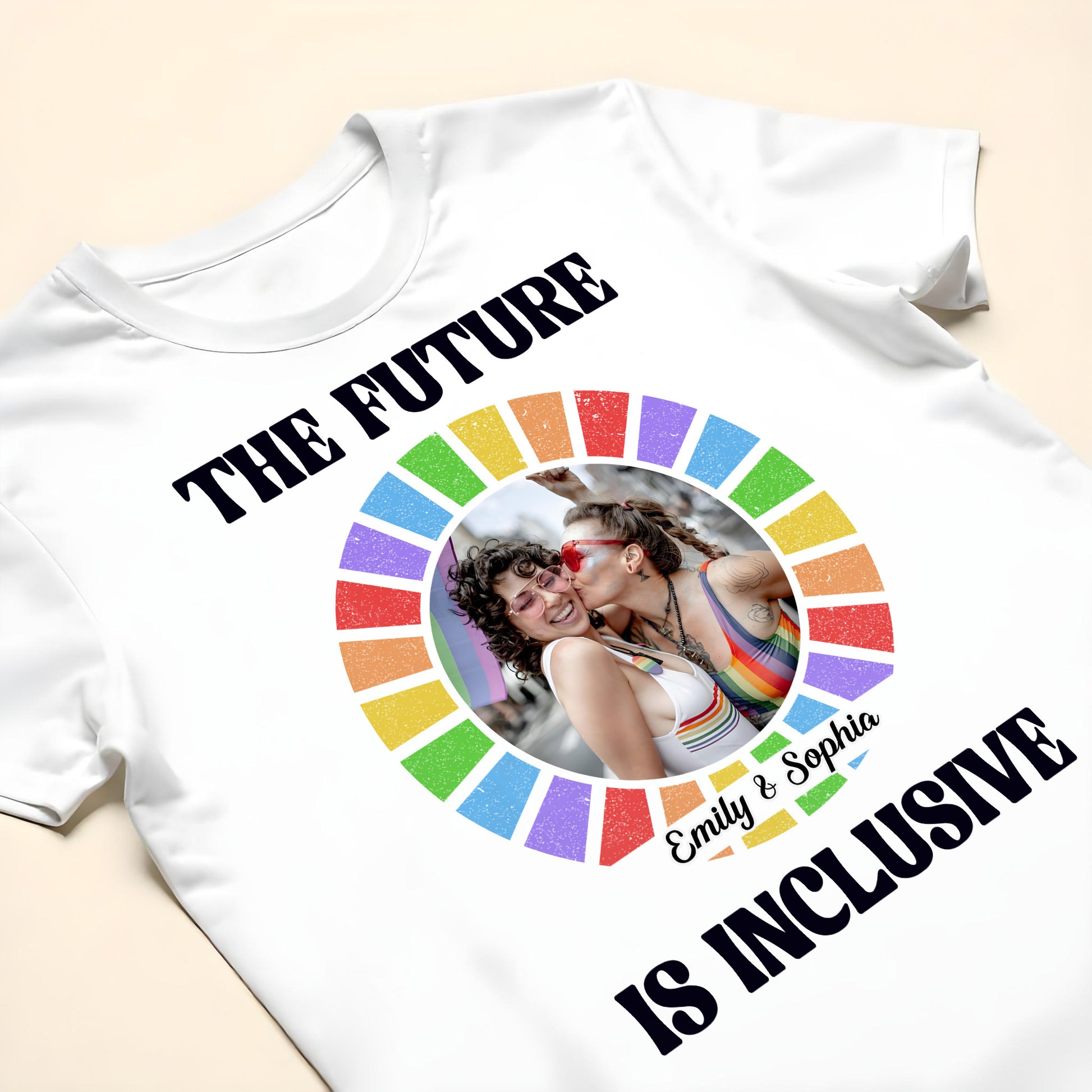 The Future Is Inclusive Rainbow Couple Design