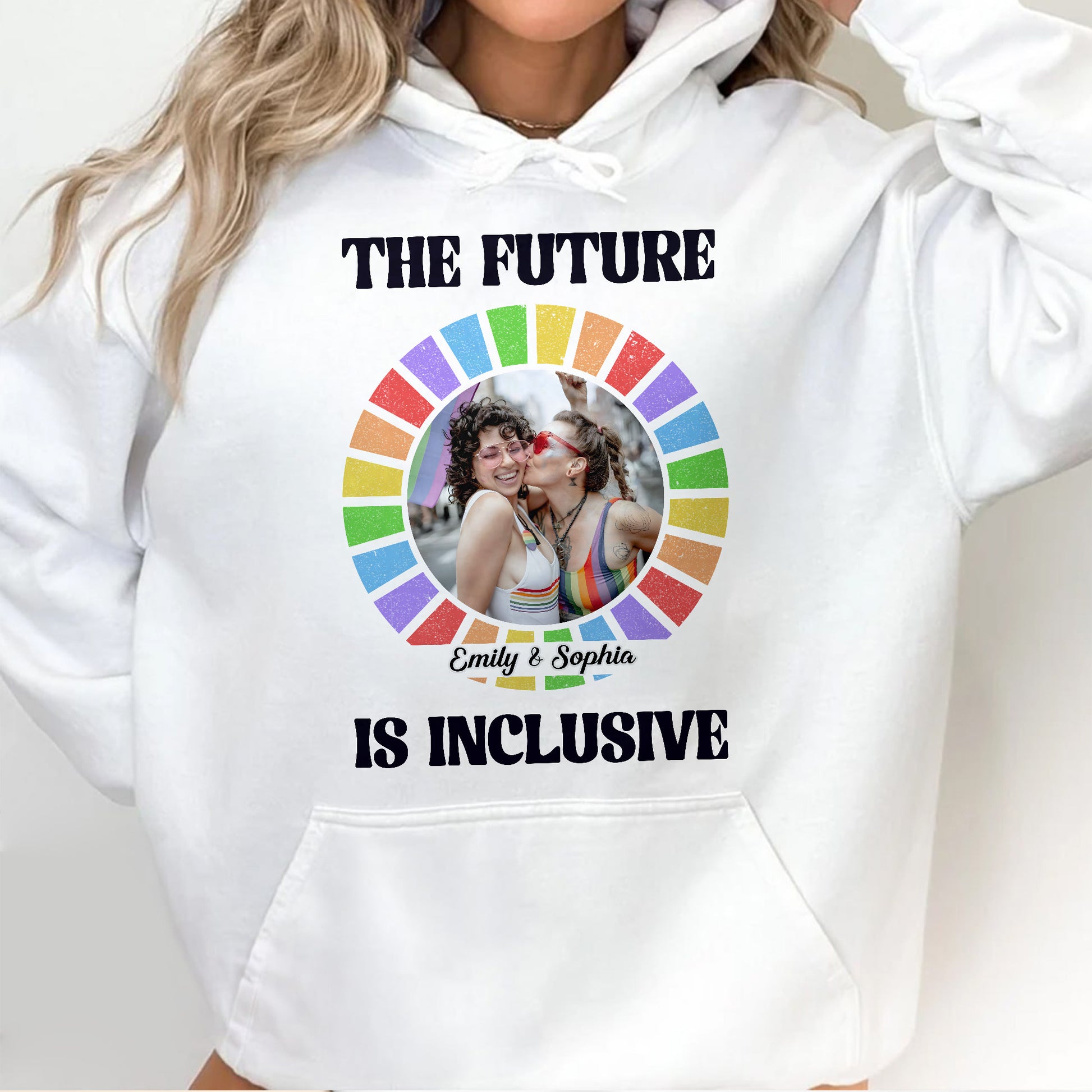 The Future Is Inclusive Rainbow Couple Design