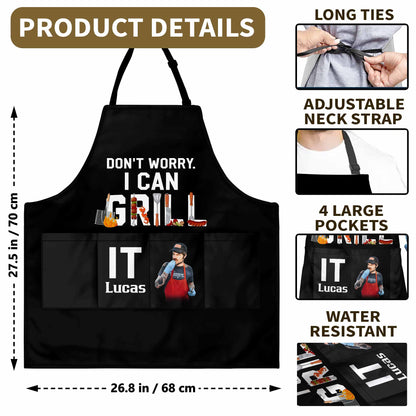 Don't Worry I Can Grill It, Featuring BBQ Tools And Foods