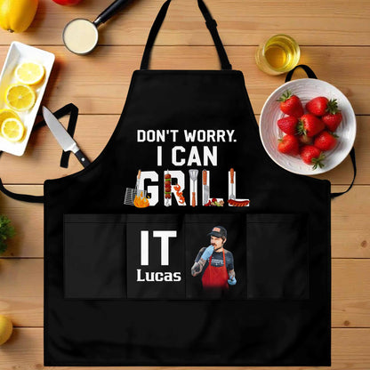 Don't Worry I Can Grill It, Featuring BBQ Tools And Foods