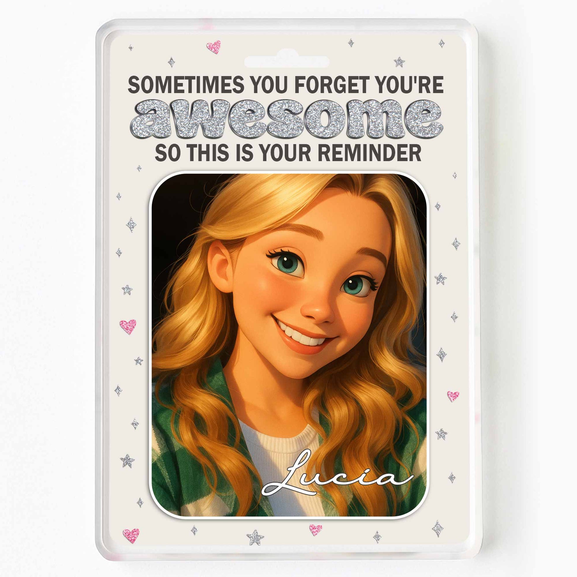 Sometimes You Forget You're Awesome, Animated Girl Portrait