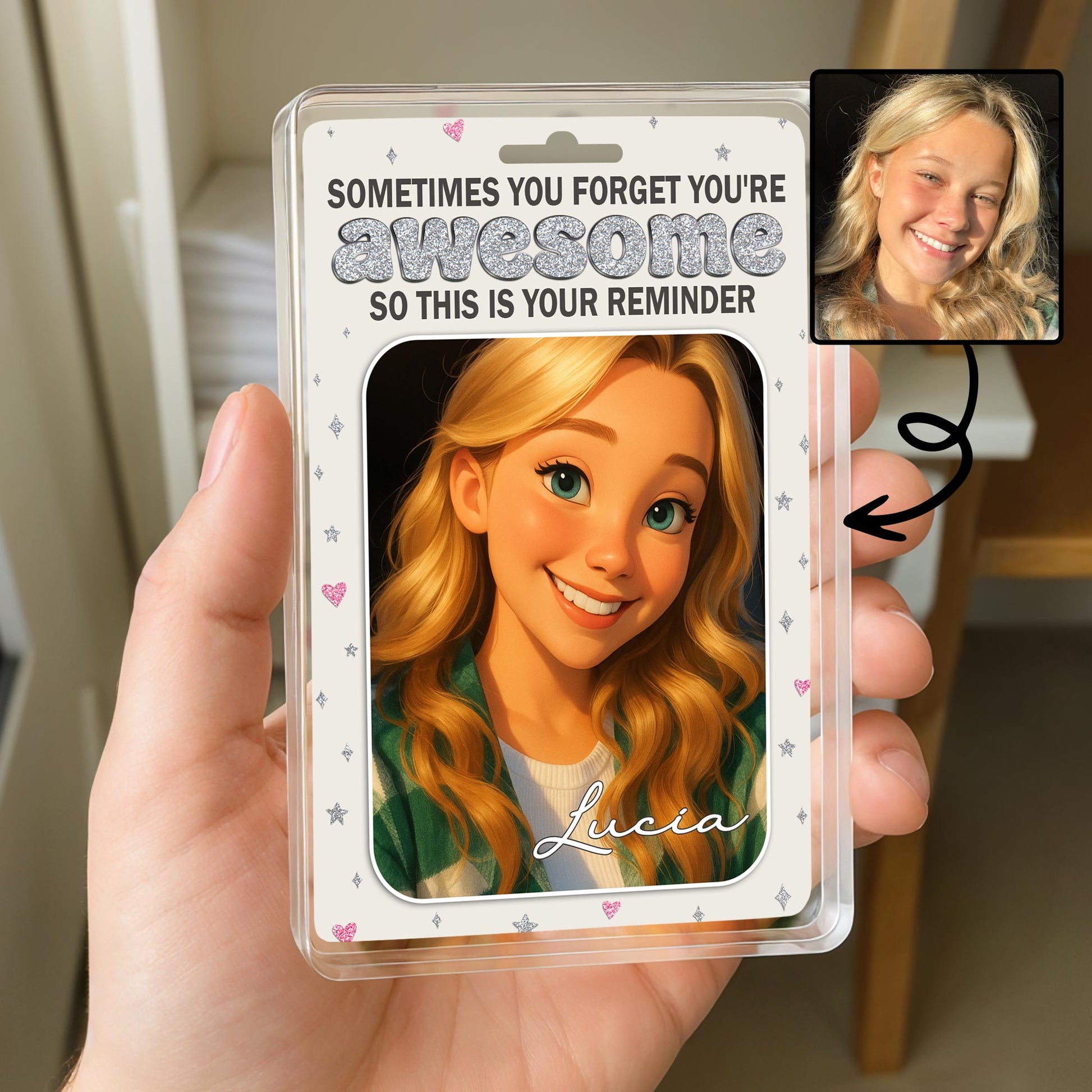 Sometimes You Forget You're Awesome, Animated Girl Portrait