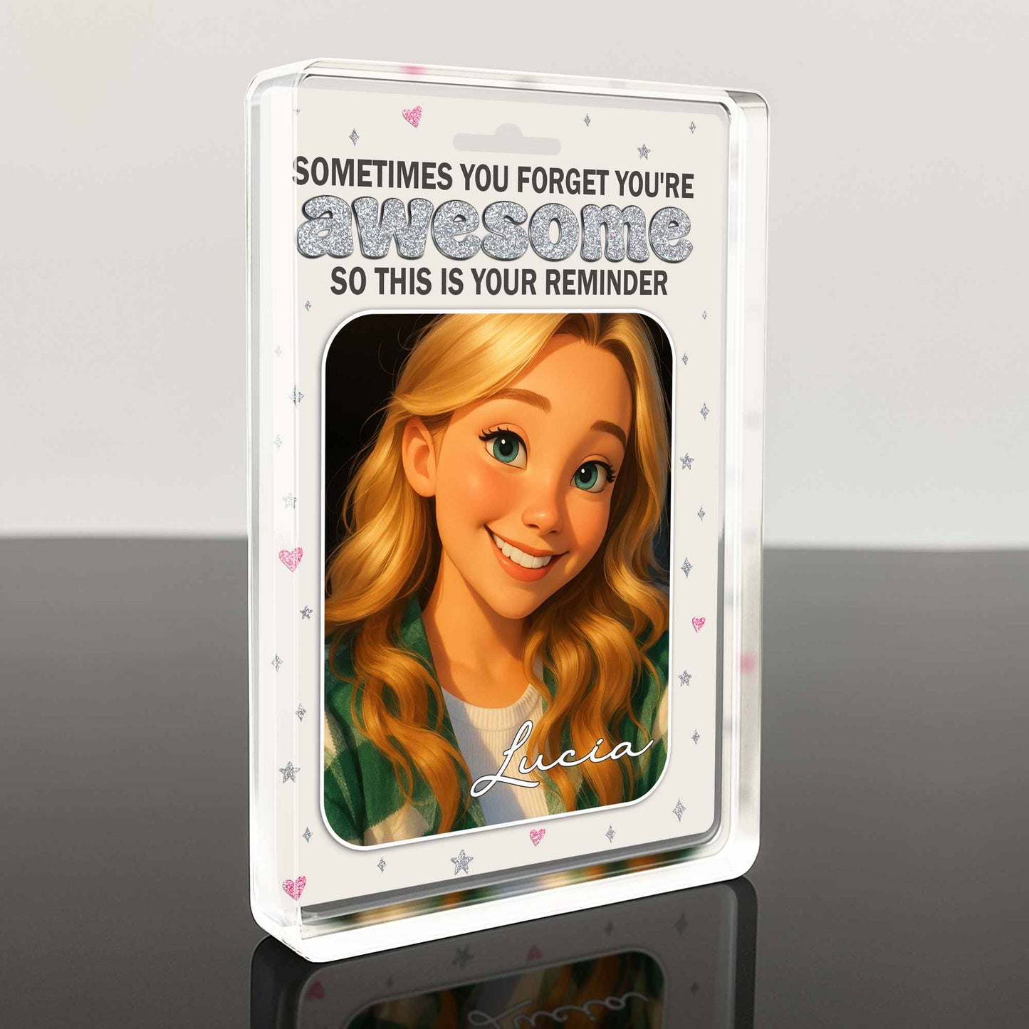 Sometimes You Forget You're Awesome, Animated Girl Portrait