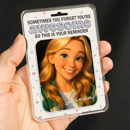 Sometimes You Forget You're Awesome, Animated Girl Portrait
