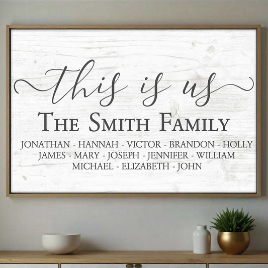 This Is Us, Elegant Family Name Display