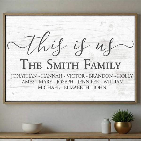 This Is Us, Elegant Family Name Display