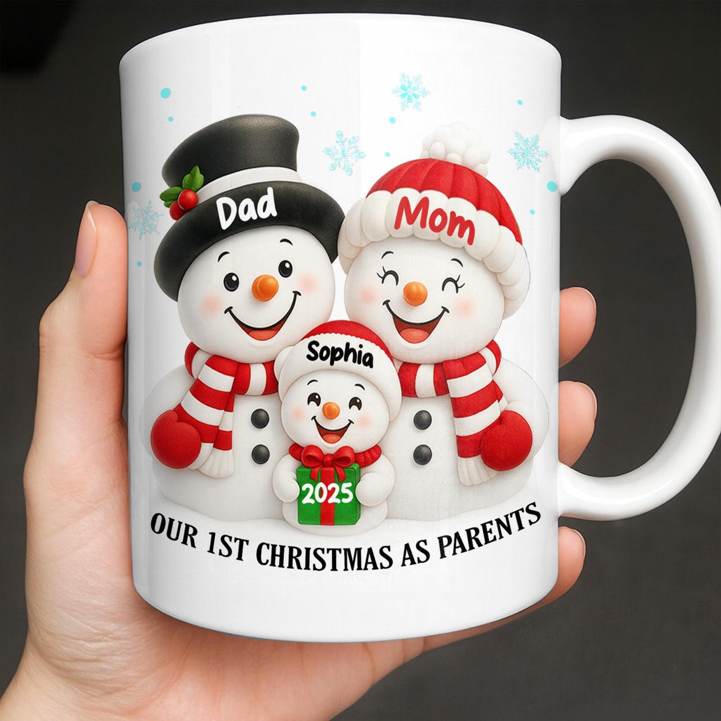 Our 1st Christmas As Parents Snowmen Family