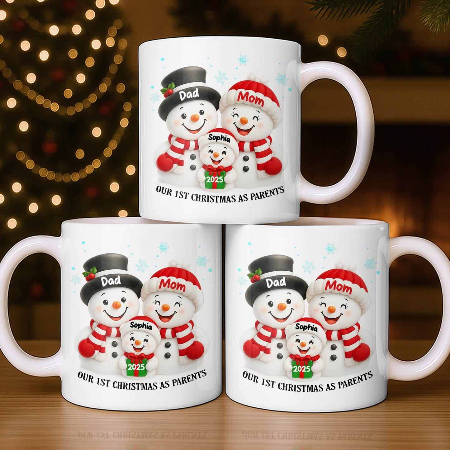 Our 1st Christmas As Parents Snowmen Family