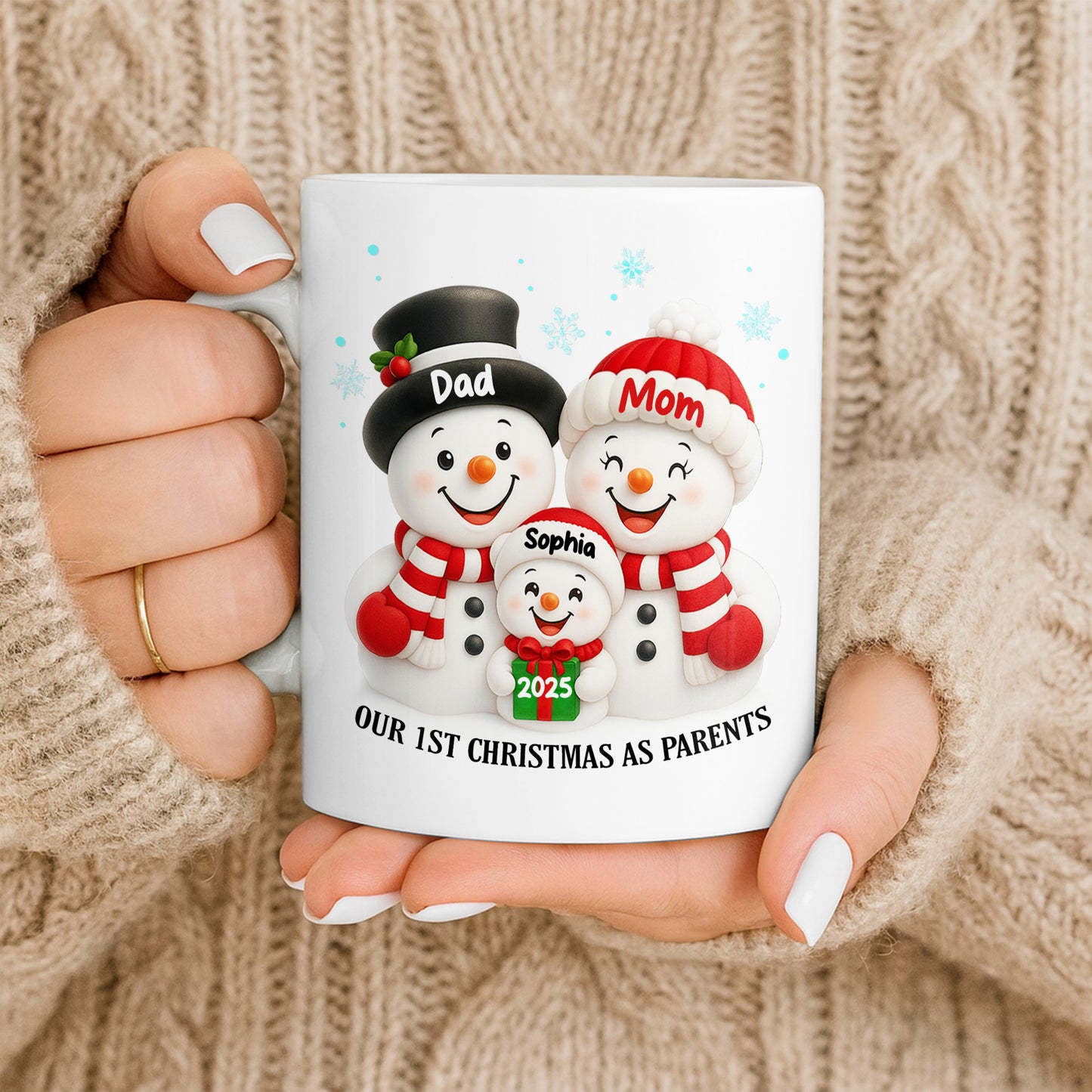 Our 1st Christmas As Parents Snowmen Family