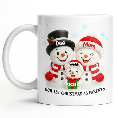 Our 1st Christmas As Parents Snowmen Family